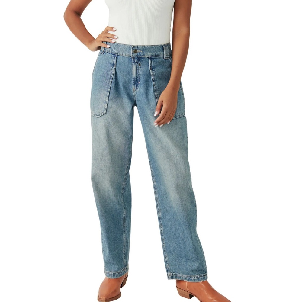 Free People Maeve Oversize Low Slung Oversized Jeans NWT size M